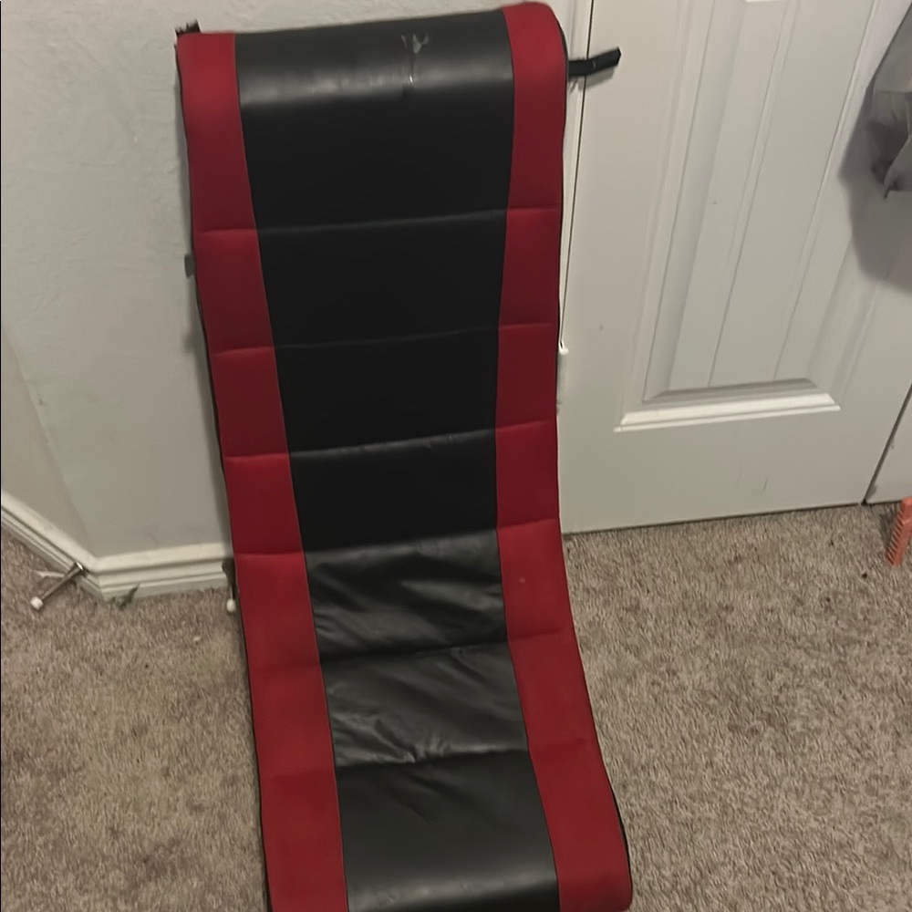 Red and Black Gaming Chair Mat